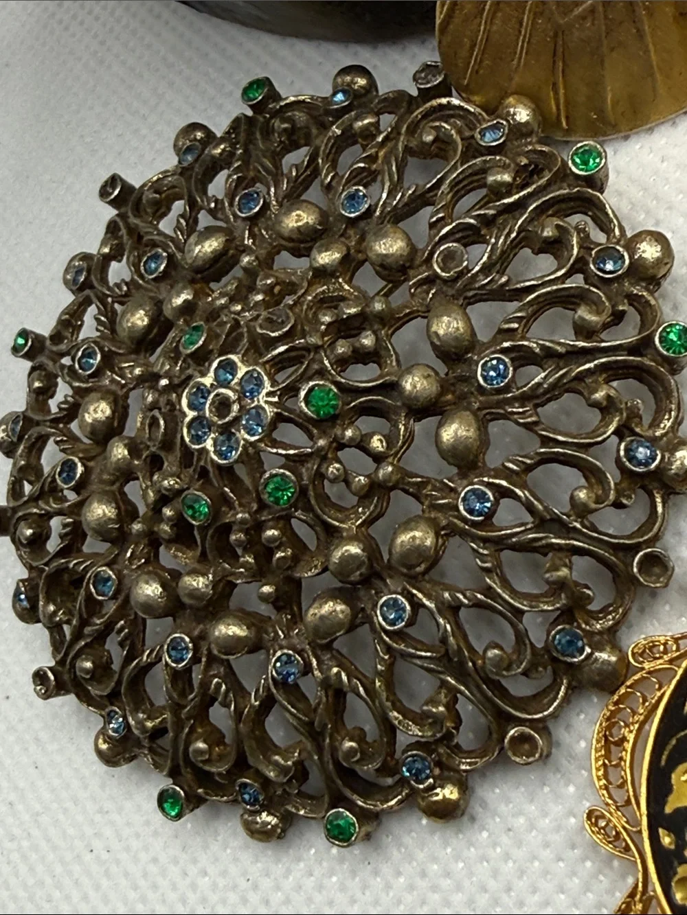 Vintage lux brooch pin rehab wear art harvest rare pieces high potential